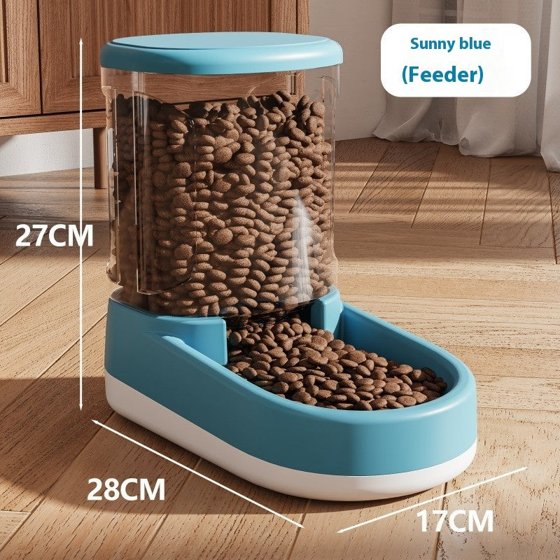 Cat Water Fountain & Automatic Pet Feeder