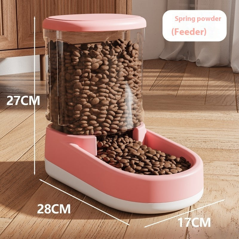 Cat Water Fountain & Automatic Pet Feeder