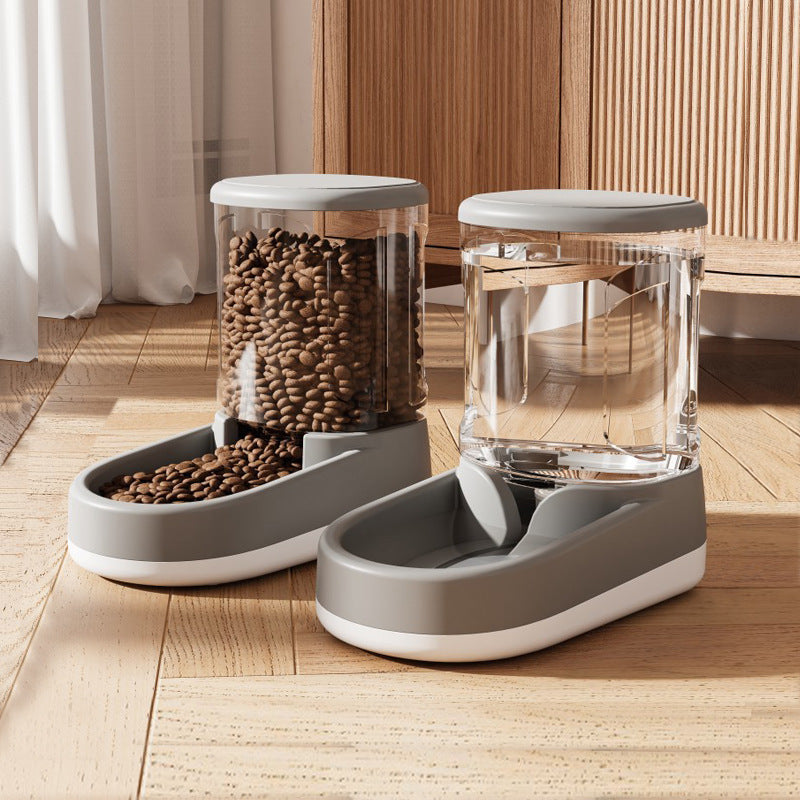 Cat Water Fountain & Automatic Pet Feeder